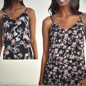 WHBM Floral Print Reversible Camisole Top. Size XXS